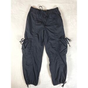 Abercrombie Fitch Black‎ Cargo Jogger Pants Drawstring Ankle Women's Size S